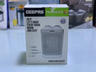 Geepas PTC Fan Heater White| 2 Years warranty|Model: GRH28565