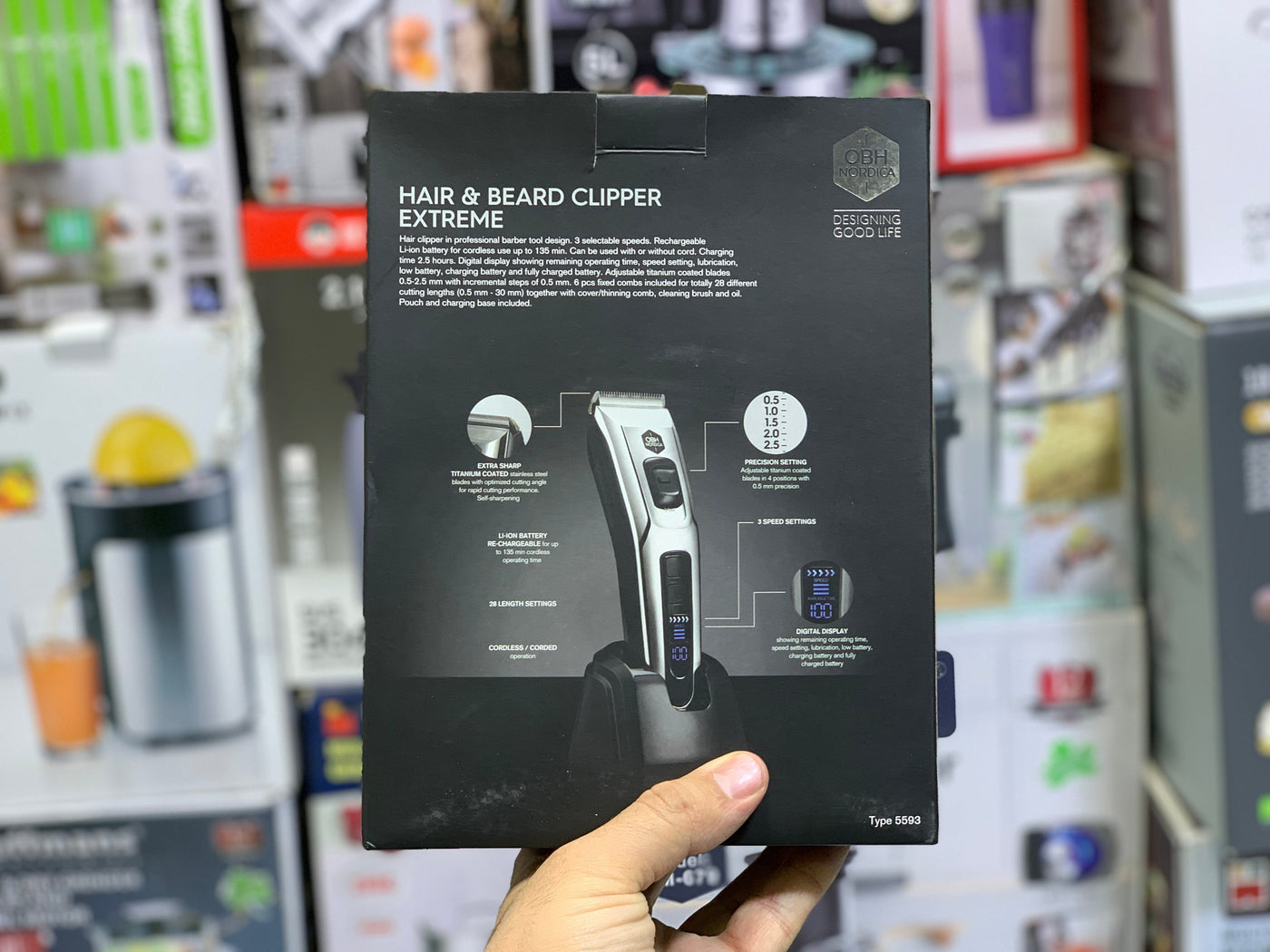 OBH NORDICA Brand’ Hair and Beard Clipper