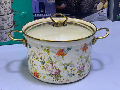 Enamel Cookware Sets 6 Pieces , Elegant Design
