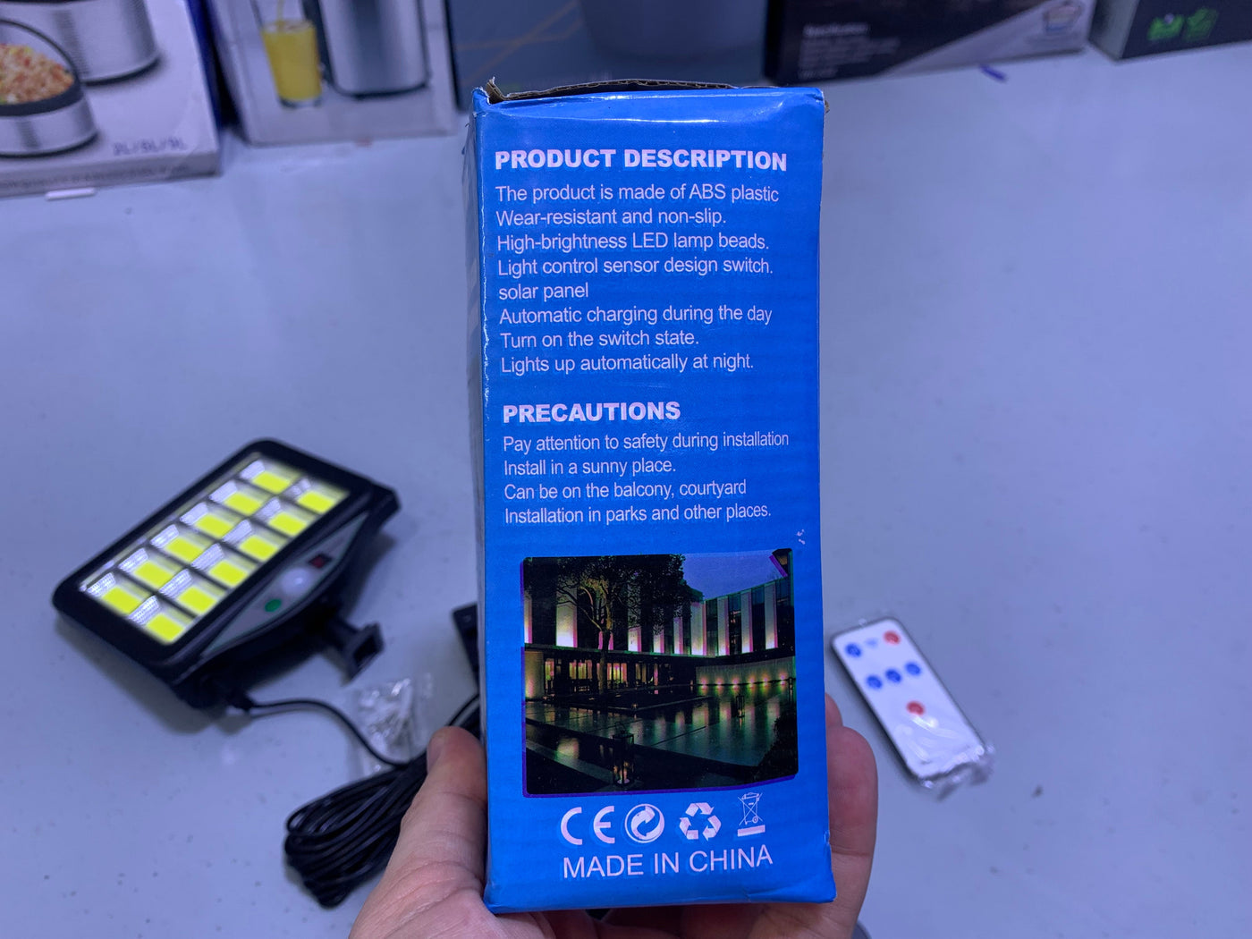 Solar Sensor Light with Solar Panel And Built in Battery