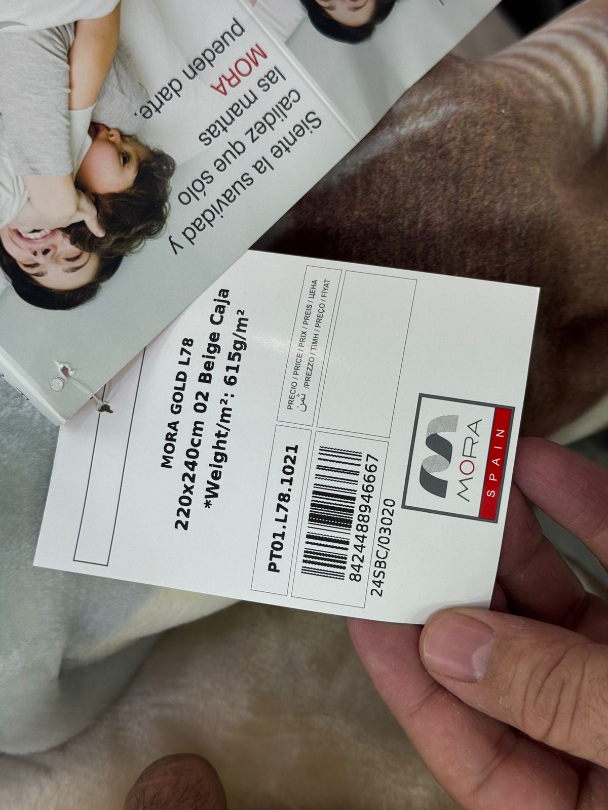 Mora Gold original Blanket| Spain Lot