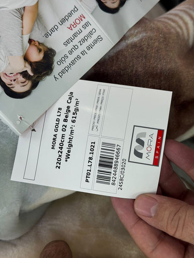 Mora Gold original Blanket| Spain Lot