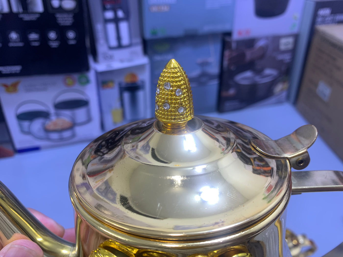 Golden 3 Pieces Tea Kettles