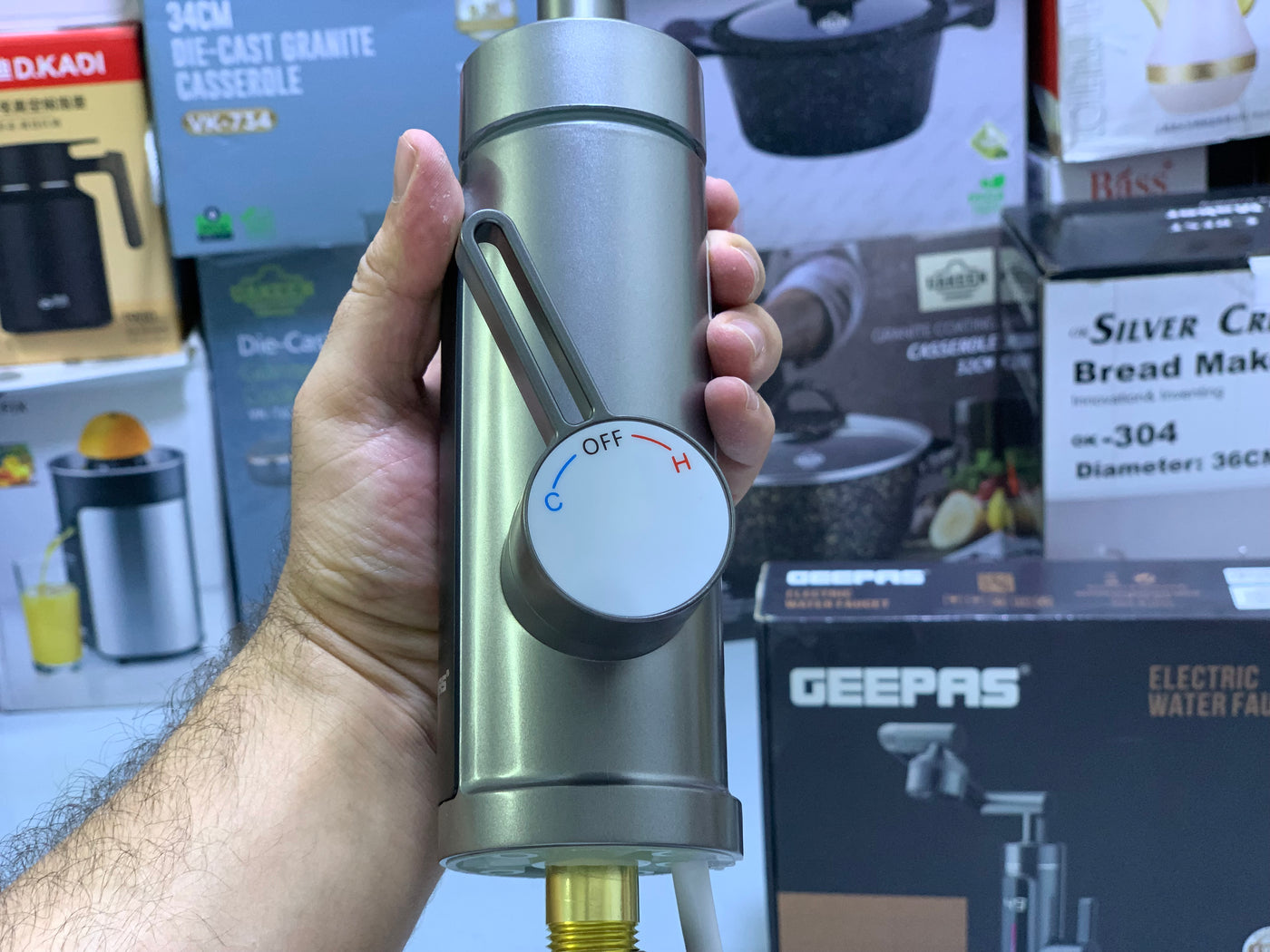 Geepas Water Heating Electric Faucet|| 3300W & 2 Years Warranty