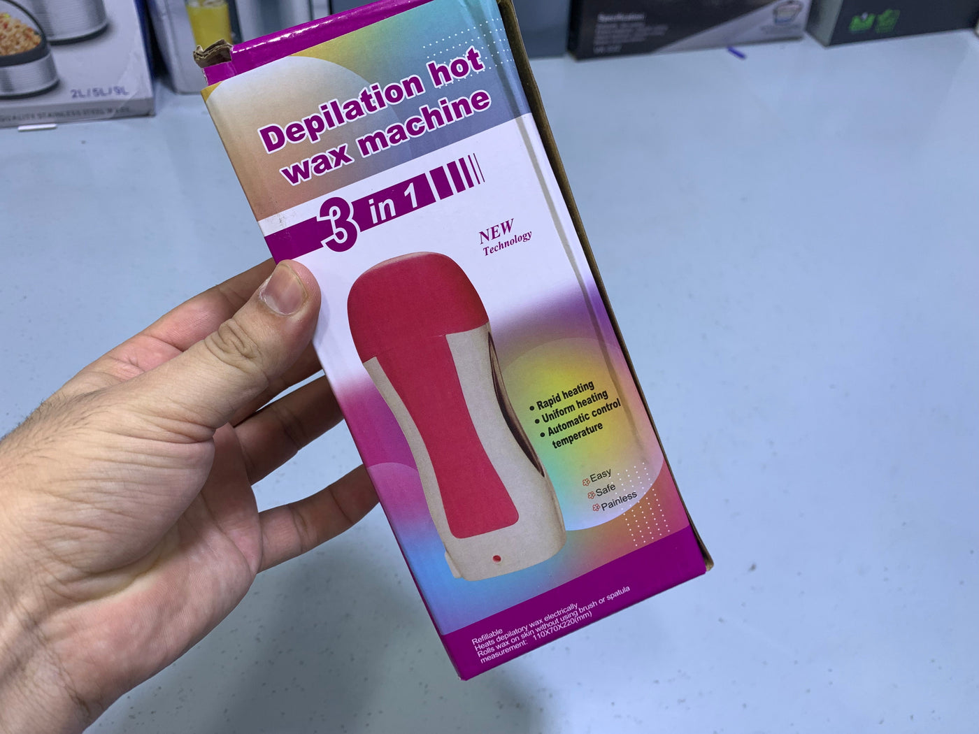 Depilation Hot Wax Machine 3 in 1 Refillable
