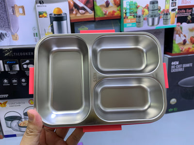 Lunch Box Individual Silicone Ring Stainless Steel SUS 304 Steel liner