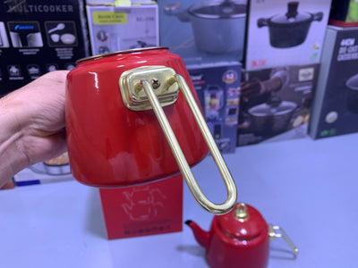 Turkish GuzelEmaye  2 Pieces Enamel Teapot kettle 1000ml and 2100ml