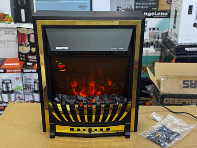 Geepas 3D flaming Electric heater 2000 watt |Model:28582 | 2 years warranty
