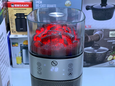 Geepas Heater with Flame Effect |2 Years warranty| GRH28589P