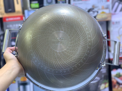 Laser Coating Handi , Karahi, Silver Gray