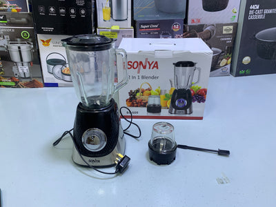 SONYA 2 in 1 Blender stainless steel Blades 400w 1.5L BL- 609
