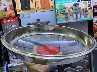 Laser Coating Deep Frying Handi with Solid Handles