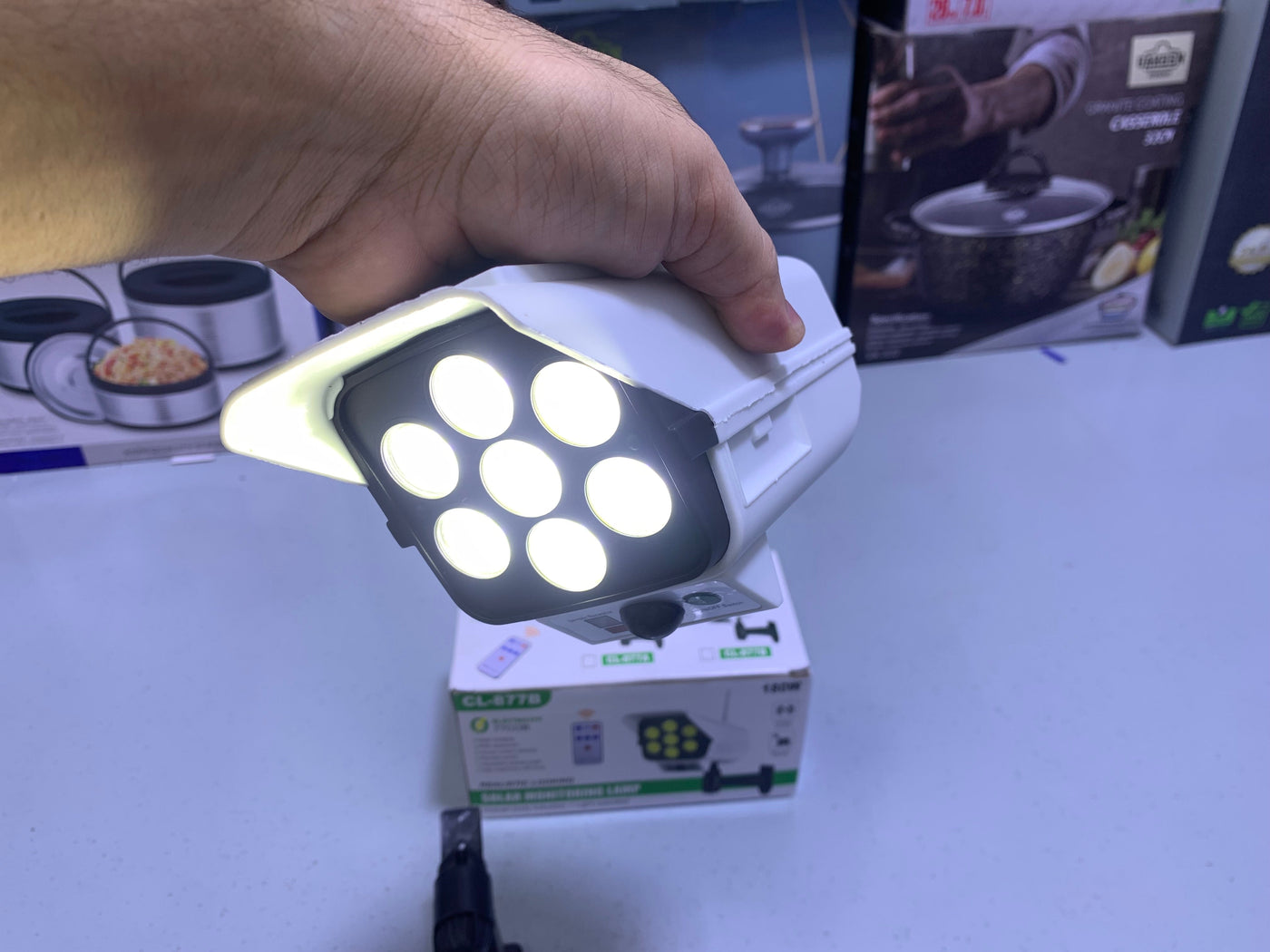 Solar Monitoring Lamp Human body induction + Light operated CL-877B