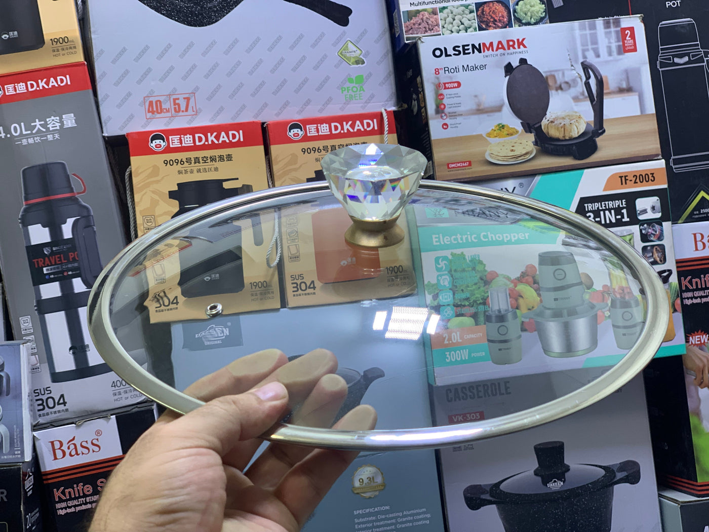 Imported leaser Coated frypan| Honeycomb pattern| Luxury style| size 32 cm