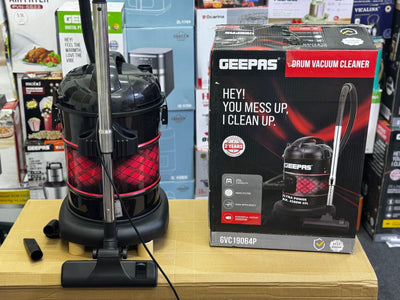 Geepas brand Drum Vacuum Cleaner 25L and 2500 watt