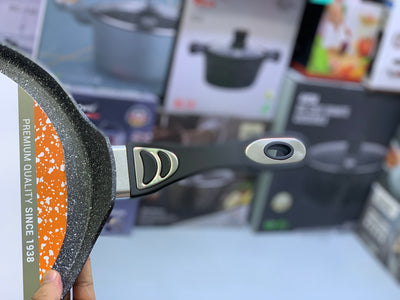 Non Stick Crepe Pans  - Pizza Pan and Tawa 32cm Granite Coating Color Dark