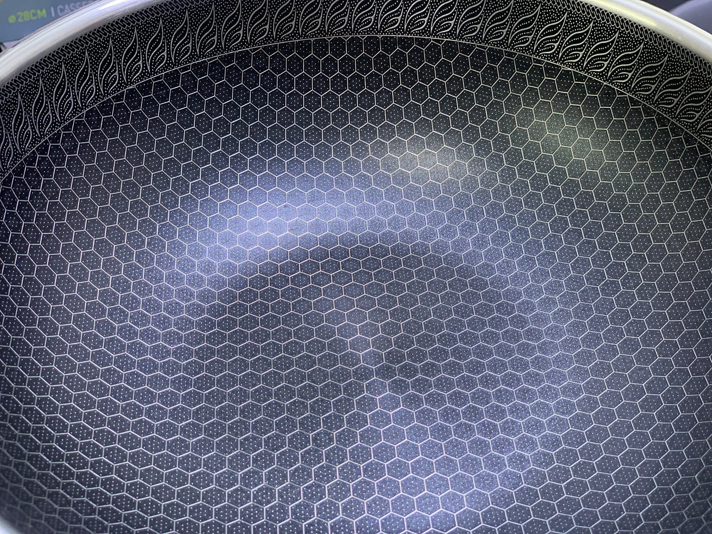 Laser Coating Shallow Type Casserole Handi- Shape Stainless Steel