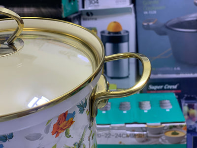 Enamel Cookware Sets 6 Pieces , Elegant Design