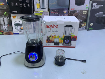 SONYA 2 in 1 Blender stainless steel Blades 400w 1.5L BL- 609