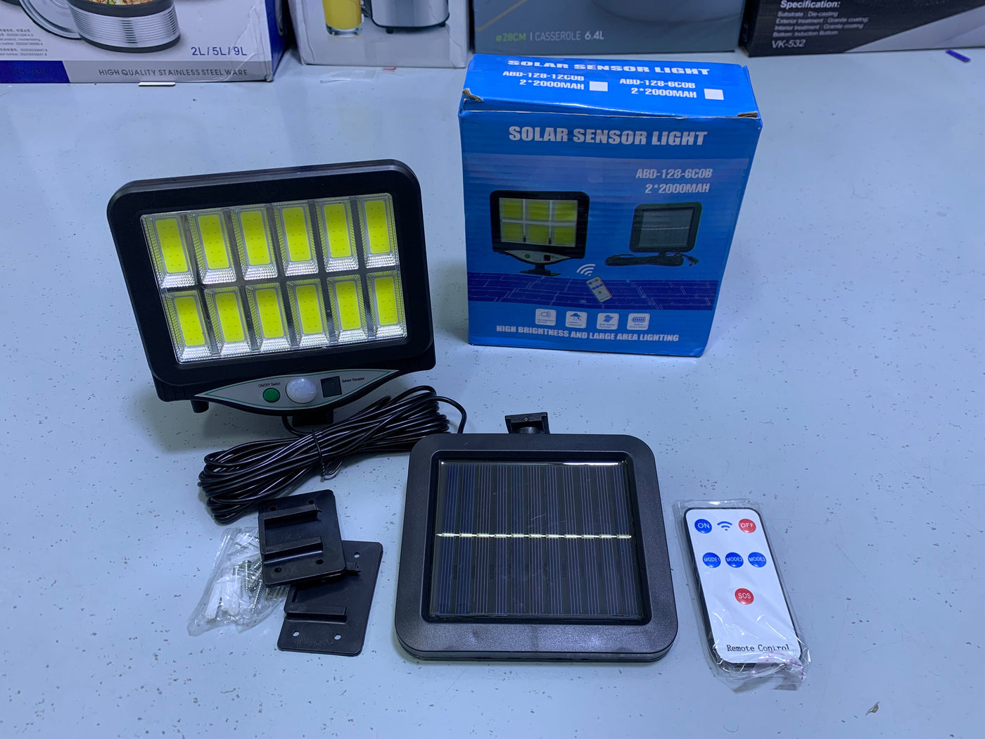 Solar Sensor Light with Solar Panel And Built in Battery
