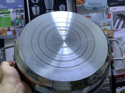 Korkmaz 10 Pieces cookware set| Steel lid