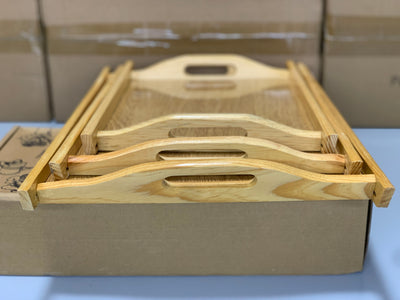 Wooden Serving Trays 3 Pieces