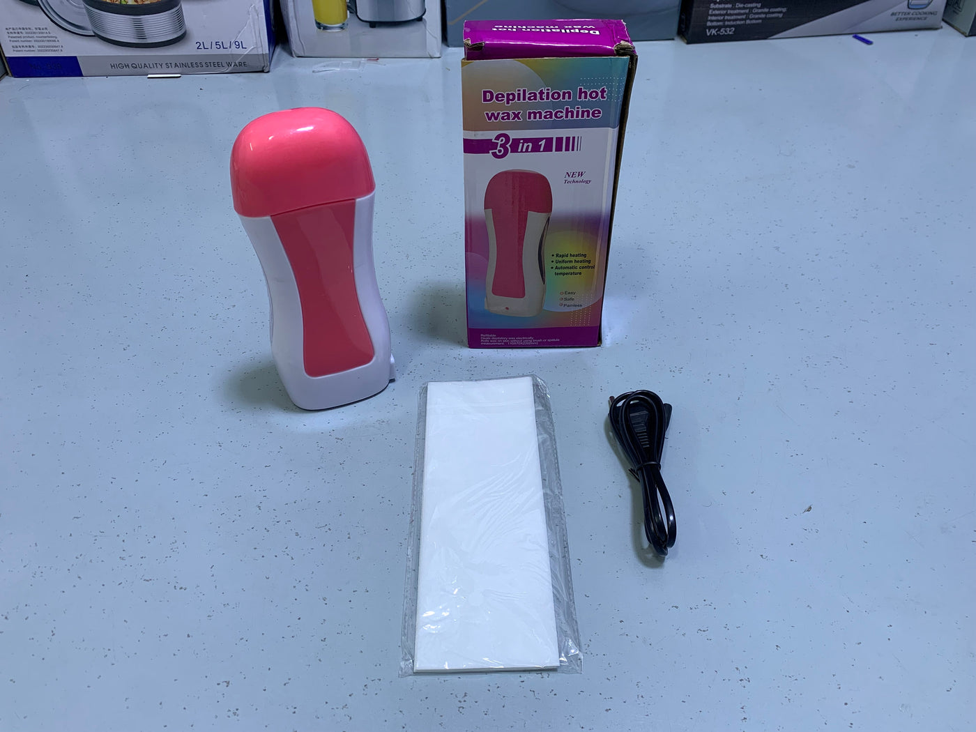 Depilation Hot Wax Machine 3 in 1 Refillable