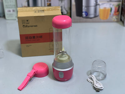 Portable Sports Juice Cup Juicer  420ml Stainless Steel Blades