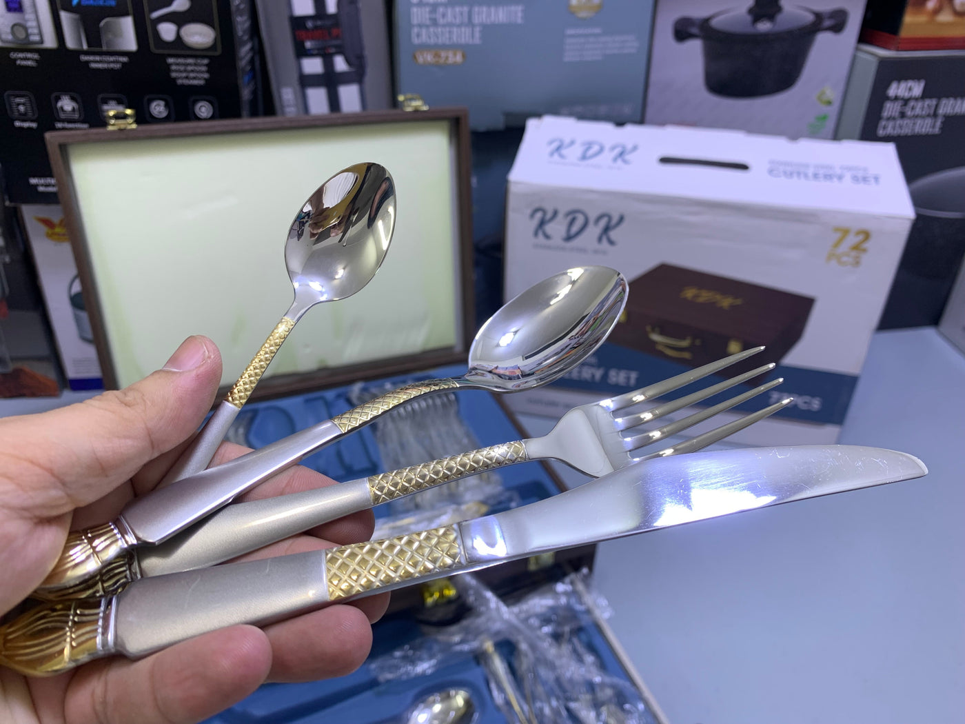 KDK 72 PCs Cutlery Set Stainless Steel