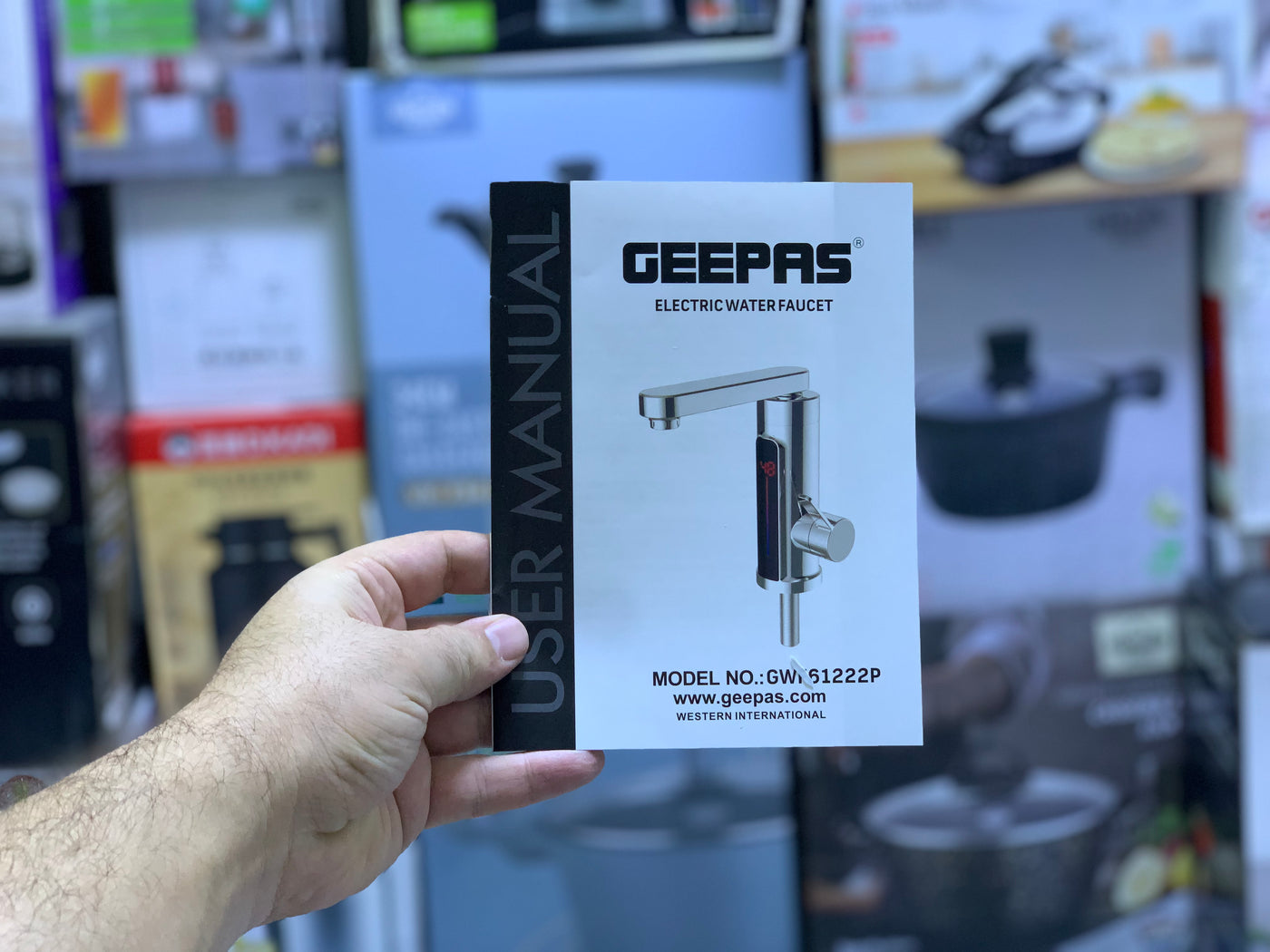 Geepas Water Heating Electric Faucet|| 3300W & 2 Years Warranty