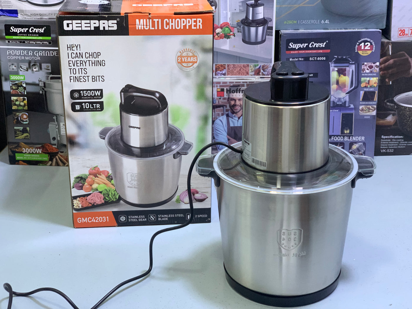 Geepas Commercial Meat Chopper |1500W & 10L